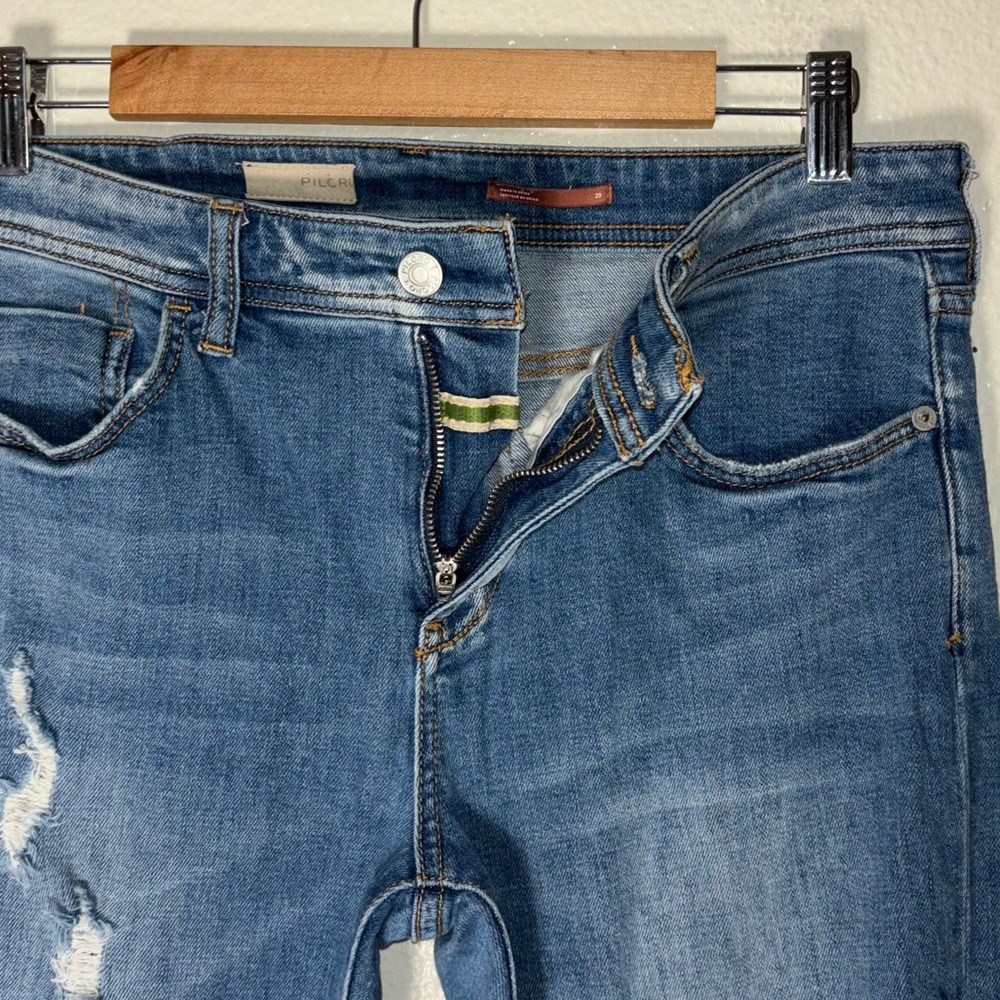 Pilcro Slim Boyfriend Crop jeans Woman's Size 29 distressed - Picture 10 of 16